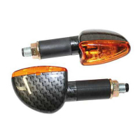 ARROW MINI TURN SIGNALS, CARBON, SMOOTH