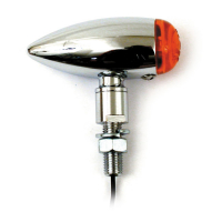 MICRO BULLET TURN SIGNALS, CHROME PLAIN