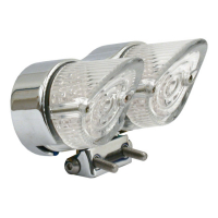 L.E.D. SHARKNOSE TAILLIGHT, CLEAR LENS