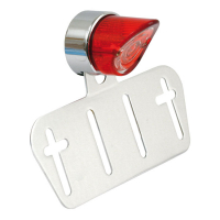 L.E.D. SHARKNOSE TAILLIGHT, RED LENS