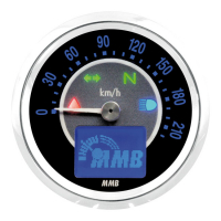 ELECTRONIC 48MM SPEEDO TARGET, 220 KM/H