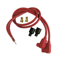 TAYLOR, 8MM CARBON CORE UNIV. SPARK PLUG WIRE SET. RED