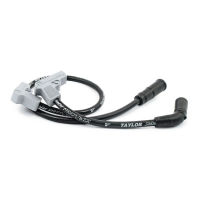 TAYLOR, 9MM FIRE POWER SPARK PLUG WIRE SET. BLACK/SILVER