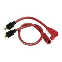 TAYLOR, 8MM METALLIC CORE SPARK PLUG WIRE SET. RED