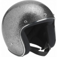 BILTWELL OPENFACE HELMET STARDUST SILVER