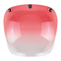 BILTWELL BUBBLE VISOR, RED GRADIENT