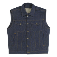 BILTWELL PRIME CUT COLLARED VEST, INDIGO