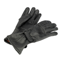 BLACK GAUNTLET GLOVES, XS