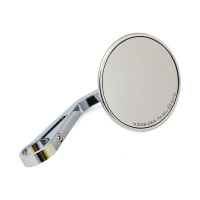 MONTANA ROUND MIRROR, CLAMP-ON, L&R. CHROME