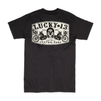 LUCKY 13 DUAL CHOPPER T-SHIRT BLACK