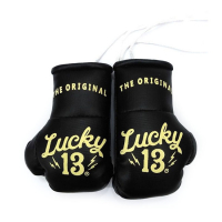 LUCKY 13 MINI BOXING GLOVES BLACK