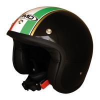 DMD VINTAGE HELMET ITALIAN FLAG, XS