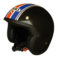 DMD VINTAGE HELMET UK FLAG, BLACK, L