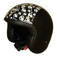 DMD VINTAGE HELMET SKULL, BLACK, M1