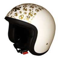 DMD VINTAGE HELMET SKULL, WHITE, S