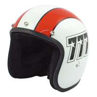 BANDIT 777 JET HELMET WHITE/ORANGE