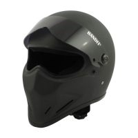 BANDIT CRYSTAL HELMET,MATTE BLACK, S