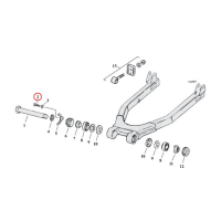 LOCKPLATE SCREW,SWINGARM BEARING LOCKNUT