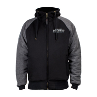 JOHN DOE ZIP HOODIE 2 COLOR BLACK/GREY