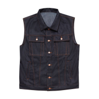 JOHN DOE VEST DENIM RAW