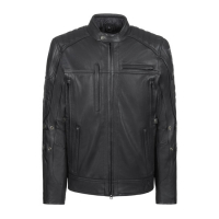 JOHN DOE TECHNICAL LEATHER JACKET WITH XTM BLACK