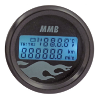 MMB 48MM DIGITAL SPEEDO FLAMES