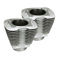 S&S, 3-1/2" bore replacement Evo cylinder set. Silver