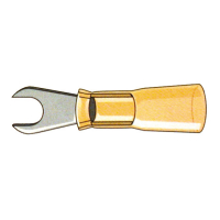 STANDARD CO, SPADE TERMINAL CONNECTORS #10. YELLOW