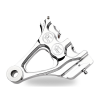 PM, 4-PISTON ONE-PIECE CALIPER/BRACKET, REAR. POLISHED