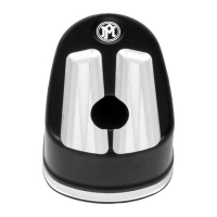 PERFORMANCE MACHINE, IGNITION SWITCH COVER SCALLOP. BLACK CC