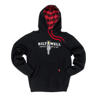 BILTWELL PARTS PULLOVER HOODIE BLACK