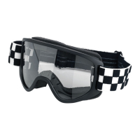 Biltwell Moto 2.0 Checkers goggles black/white