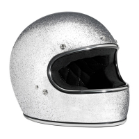 BILTWELL GRINGO HELMET BRITE SILVER