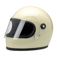 BILTWELL GRINGO S HELMET GLOSS VINTAGE WHITE