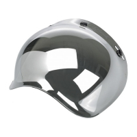 BILTWELL BUBBLE SHIELD CHROME MIRROR