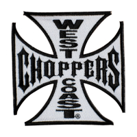 WCC PATCH 2 MALTESE CROSS, WHITE/BLACK