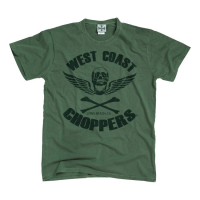 WCC SKULL WINGS VINTAGE T-SHIRT GREEN