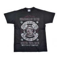 WCC BUSTED KNUCKLES TEE, BLACK