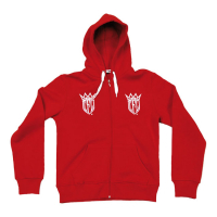 WCC CFL ZIP HOODY, RED, SIZE S