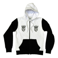 WCC CFL ZIP HOODIE BLACK/WHITE, SIZE S