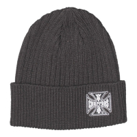 WCC MALTESE CROSS RIB KNITTED BEANIE