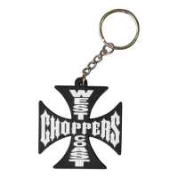 WCC OG CROSS KEYCHAIN BLACK/WHITE