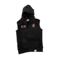 WCC CHAPEL SLEEVELESS HOODIE BLACK