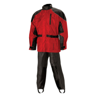 NELSON RIGG ASTON RAINSUIT, BLACK/RED, S