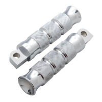 KNURLED FLARE TIP MALE FOOTPEGS, CHROME