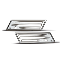 DEEP CUT LATCH COVERS, CHROME