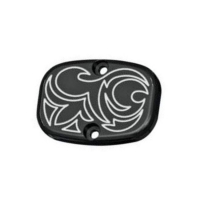 ENGRAVED MASTER CYLINDER COVER, BLACK