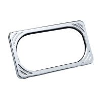 BILLET ALU LICENSE PLATE FRAME, RADIUS