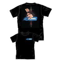 JIMS T-SHIRT BLACK -PIN-UP GIRL- M