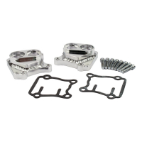 JIMS, TWIN CAM HANDCRAFTED TAPPET COVER SET. CHROME